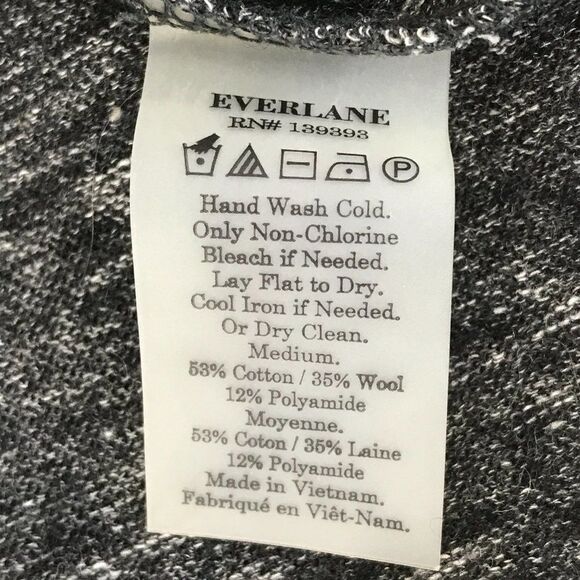 Everlane The Sweater Muscle Tank Women's Medium Gray Cotton Wool Blend Knit - Picture 9 of 9